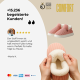 IceComfort - Baumwoll-Hausschuhe mit warmem Innenfutter
