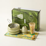 A set of 7  sets with a whisk and a bowl whisk